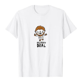 Amazonグラフィック　アパレルストア　ユニバーサル・モンスターズ BIG HAIRY DEAL Tシャツ